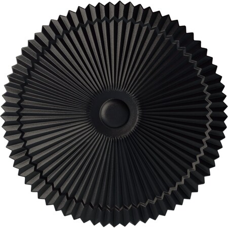 Ekena Millwork Shakuras Ceiling Medallion (Fits Canopies up to 5"), Hand-Painted Steel Gray, 24"OD x 3"P CM24SHSGS